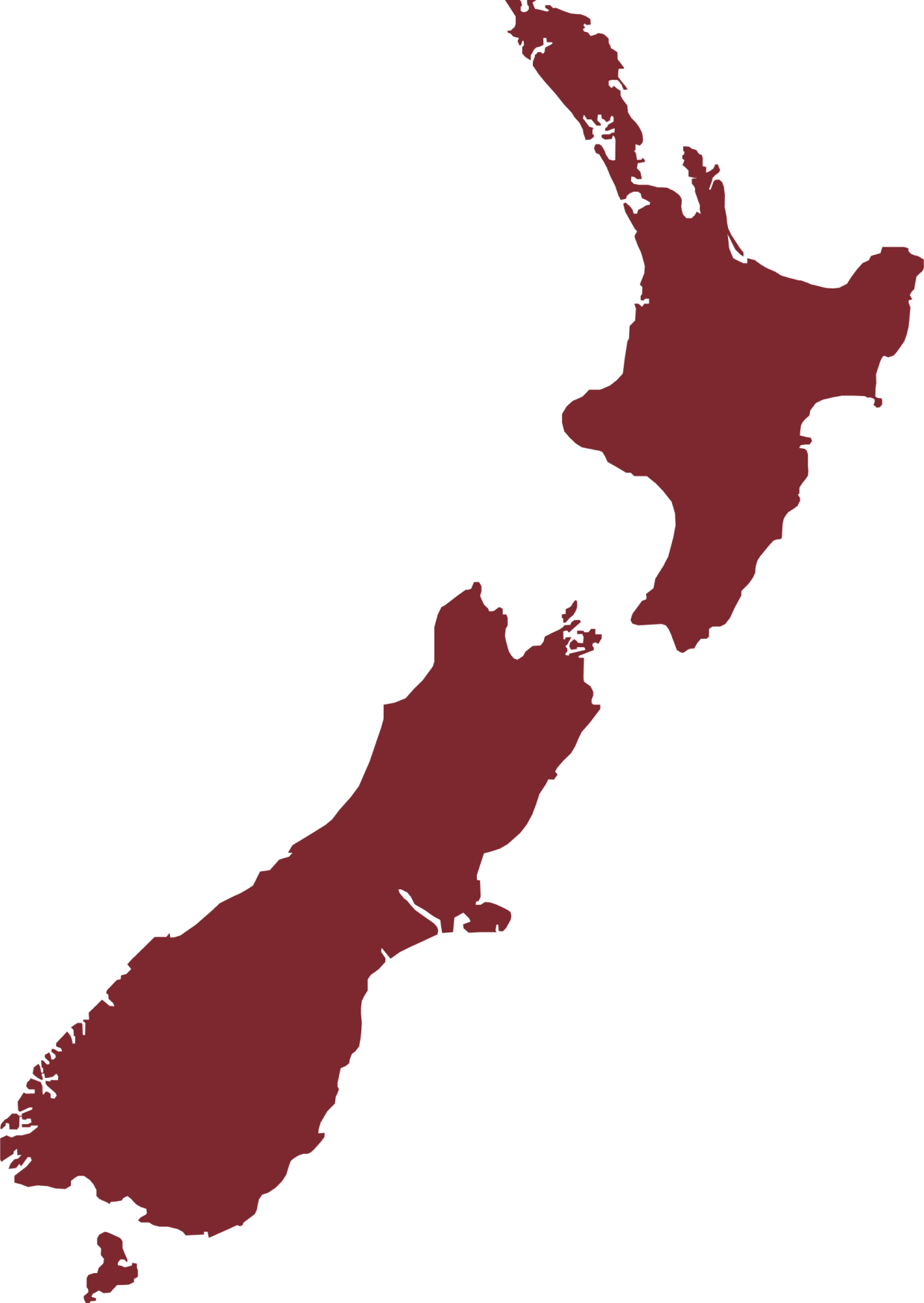 Map of New Zealand